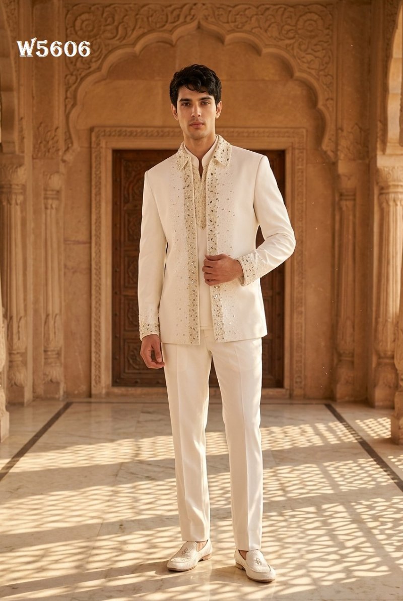 Outluk Wedding Vol 56 Lachaka Hand Work Designer Jodhpuri Suit